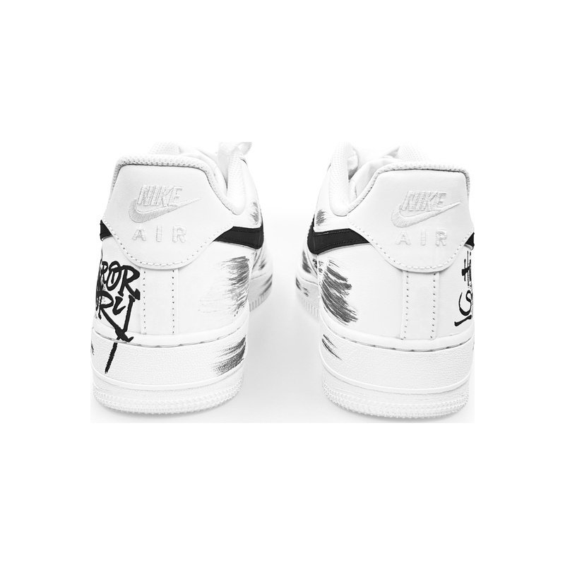 Custom Air Force 1 Shoes Black White Horror Story - Image 4