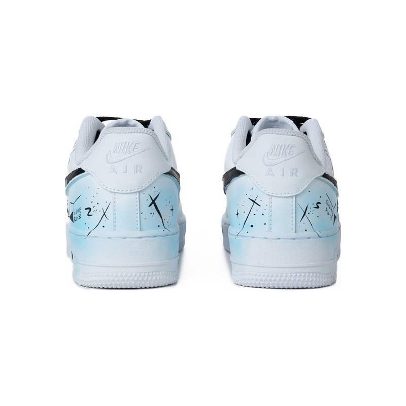 Custom Air Force 1 Shoes Black White Skate Culture - Image 4