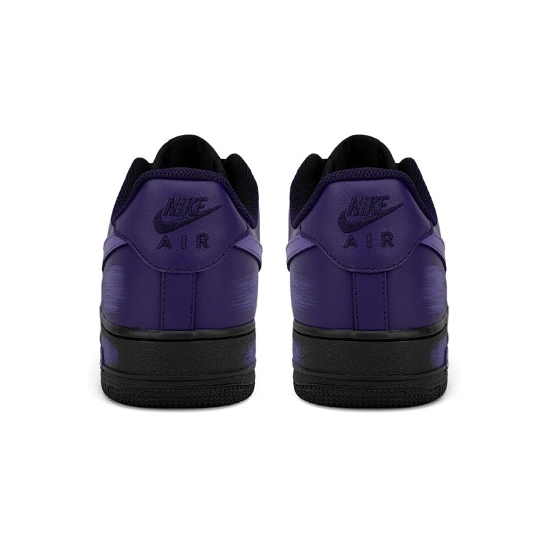 Custom Air Force 1 Shoes Violet Purple Aura Scratch - Image 4