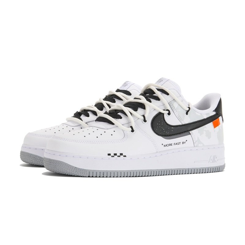 Custom Air Force 1 Shoes White Gray Polar Path - Image 3