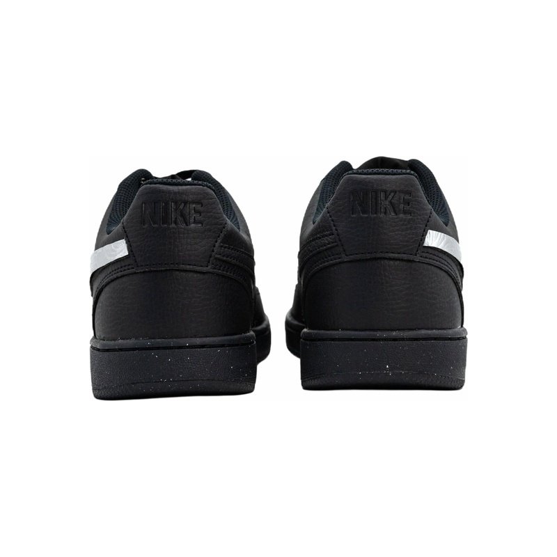 Custom Court Shoes Black Silver Liquid Metal - Image 5