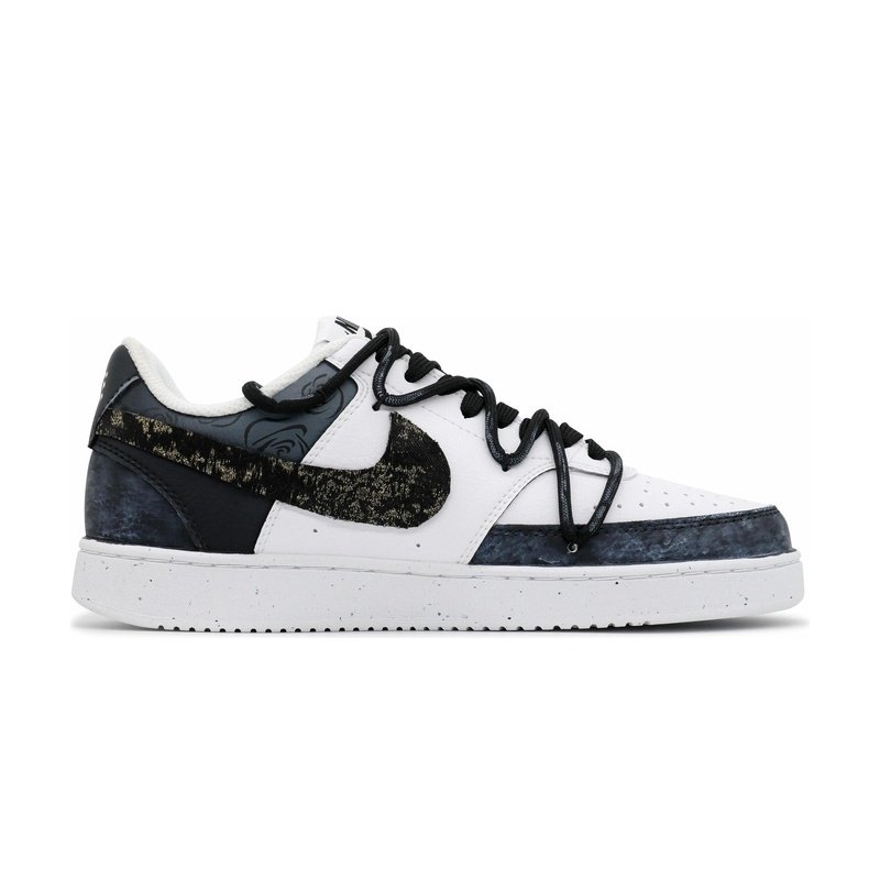 Custom Court Shoes Gray Black Rose White Gold - Image 2