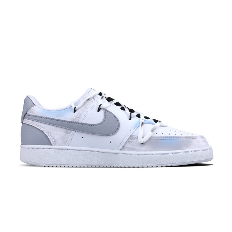 Custom Court Shoes White Blue Milky Way - Image 2