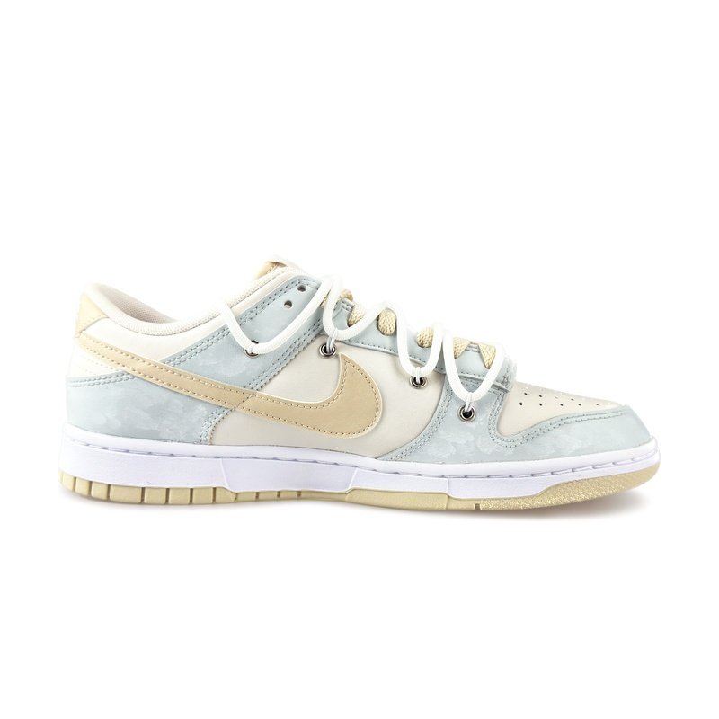Custom Dunk Shoes Beige Blue Coastal Breeze - Image 2