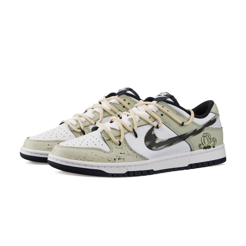 Custom Dunk Shoes Beige Brown Cactus Desert - Image 3