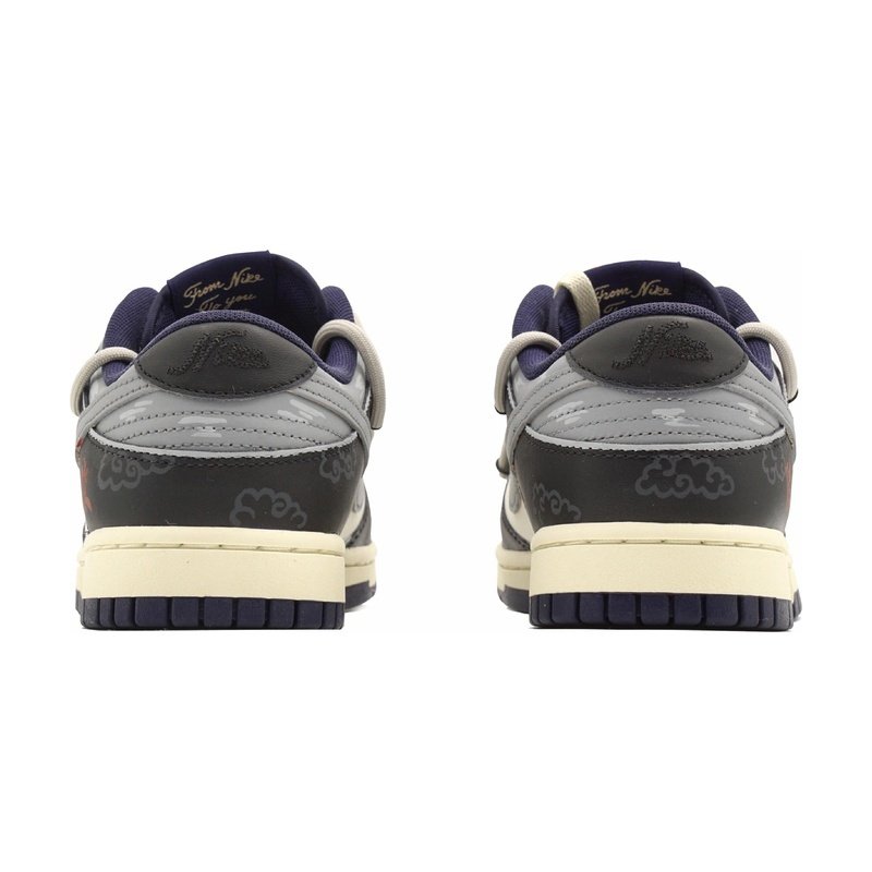 Custom Dunk Shoes Black Gray Cloud Legend - Image 5