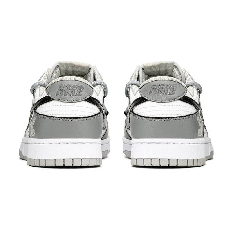 Custom Dunk Shoes Black White Graffiti Street - Image 4