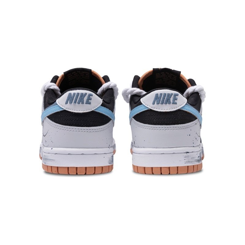 Custom Dunk Shoes Gray Black Brambles Jungle - Image 5
