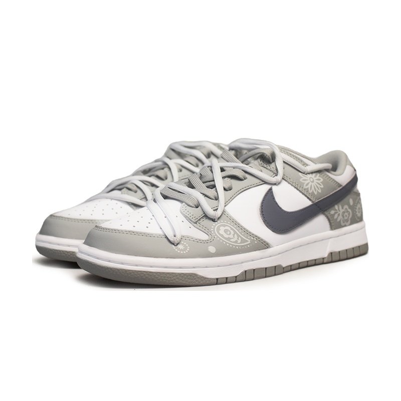 Custom Dunk Shoes Gray White Ice Glacier - Image 3