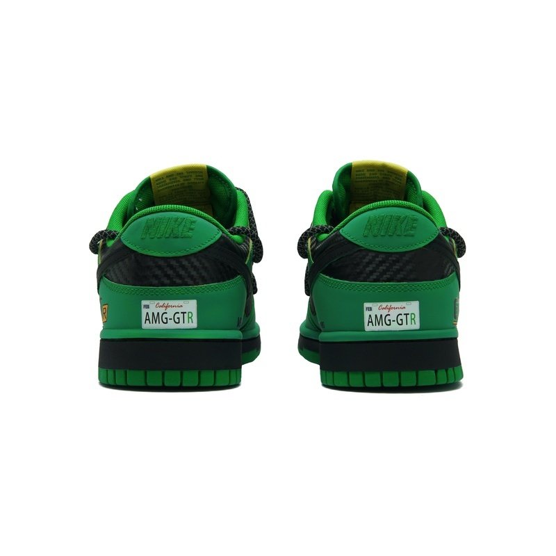 Custom Dunk Shoes Green Black Street Rebel - Image 4