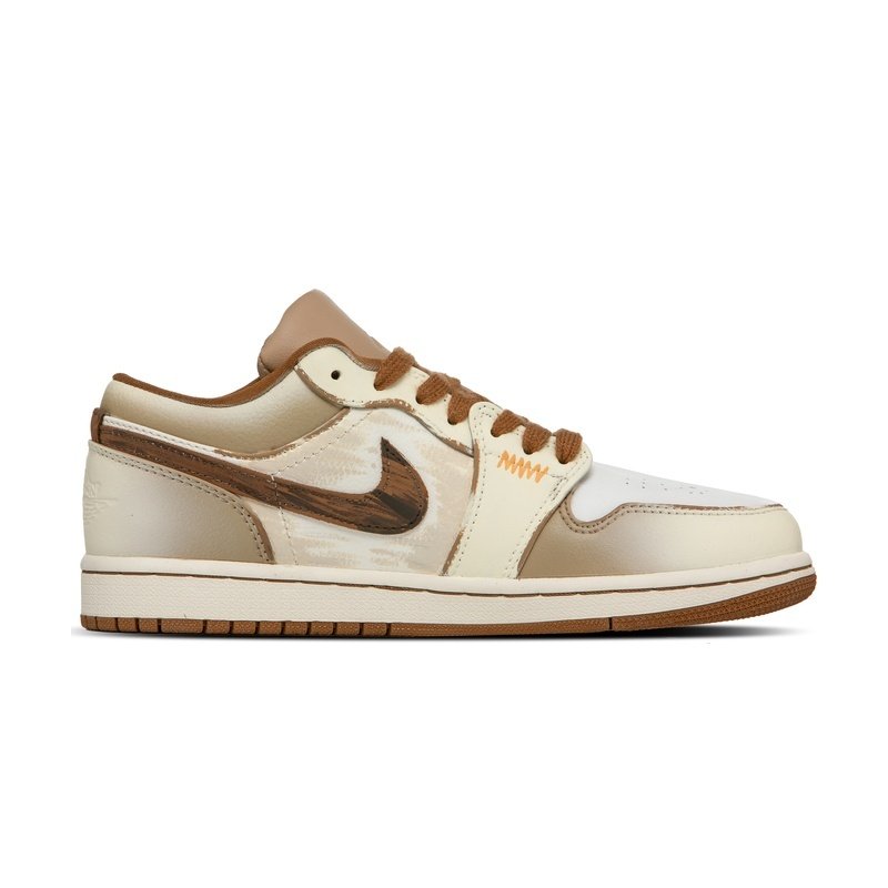 Custom Jordan Shoes Beige Brown Freedom Spirit - Image 2