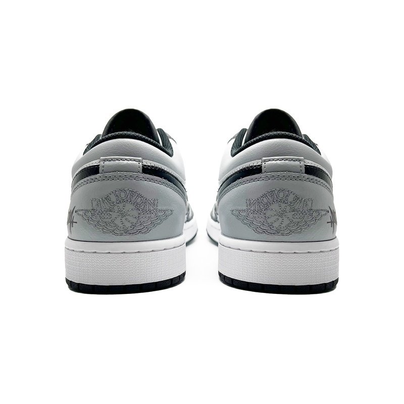 Custom Jordan Shoes Black White Cosmic Exploration - Image 4
