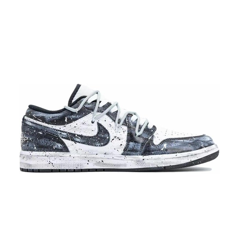 Custom Jordan Shoes Blue Black Divine Eyes - Image 2