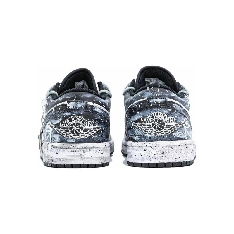 Custom Jordan Shoes Blue Black Divine Eyes - Image 5